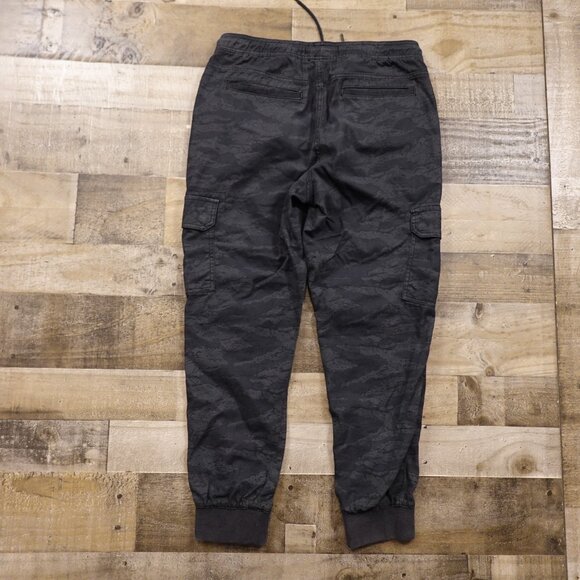American Rag Camo Cargo Jogger Pants Men’s Medium Black Gray Drawstring - Picture 9 of 10